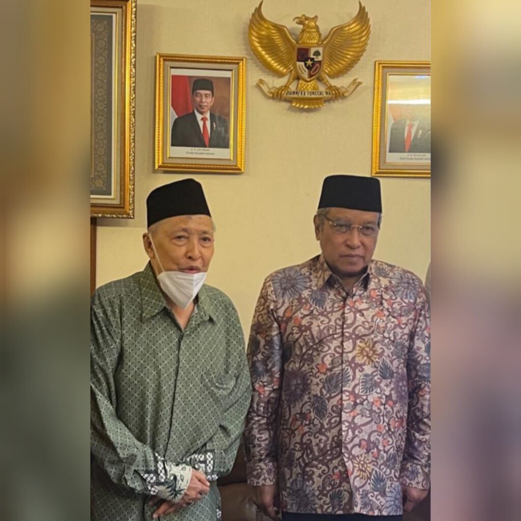 Kunjungi ke PBNU, Mantan Wapres Hamzah Haz Kisahkan Pengalamanya di NU