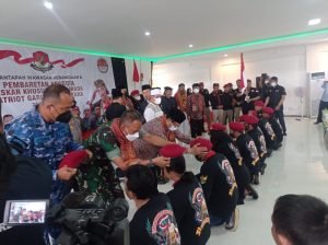 Petinggi BNPT-Densus 88 Lakukan Upacara Pembaretan PGN Laskar Khusus Gajah Mada