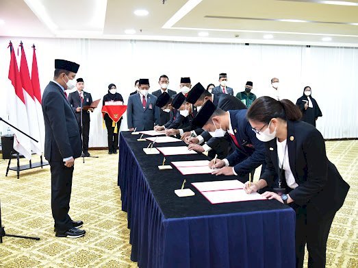 Tingkatkan Efektivitas Penanggulangan  Terorisme, BNPT Lantik 55 Pejabat