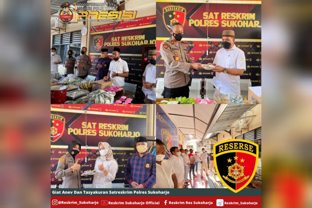 Reskrim Polres Sukoharjo Tasyakuran Pergantian Tahun 2022