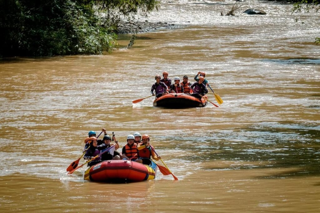 Libur Lebaran Jajal Wisata Arung Jeram Selamanik Ciamis