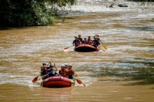 Libur Lebaran Jajal Wisata Arung Jeram Selamanik Ciamis
