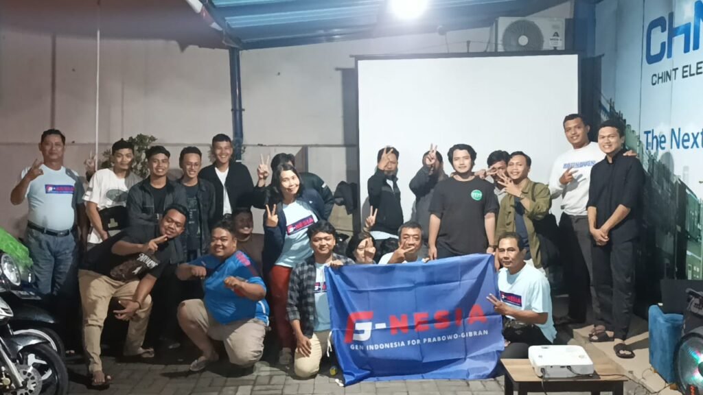 Kaum Milenial Penuhi Nobar Debat Capres di Posko G-Nesia