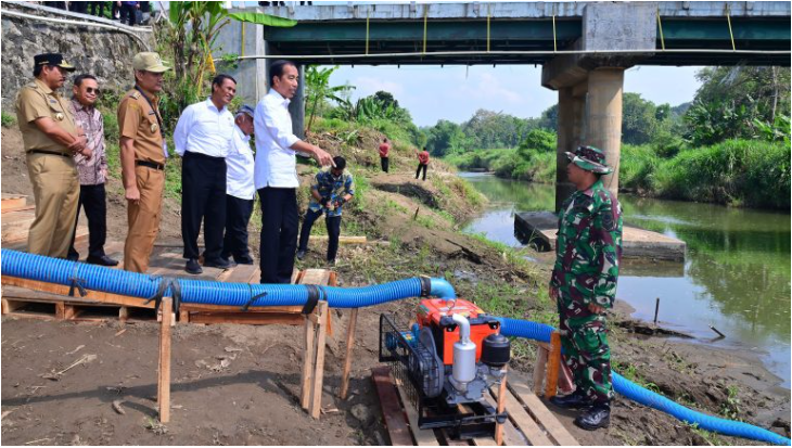 Upaya Antisipasi Kekeringan, Pompanisasi di Jawa Tengah Ditinjau Presiden Joko Widodo