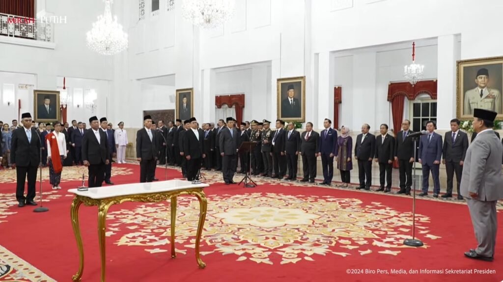 Prabowo Lantik Pimpinan dan Dewas KPK