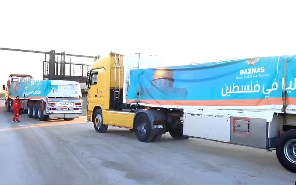 45 Truk Kontainer Baznas Masuki Gaza