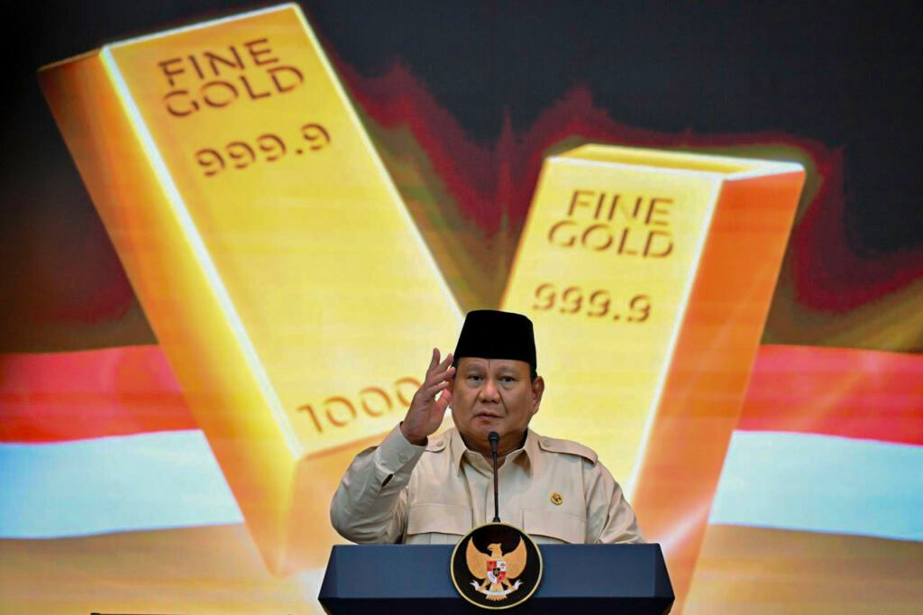 Prabowo Resmikan Layanan Bank Emas