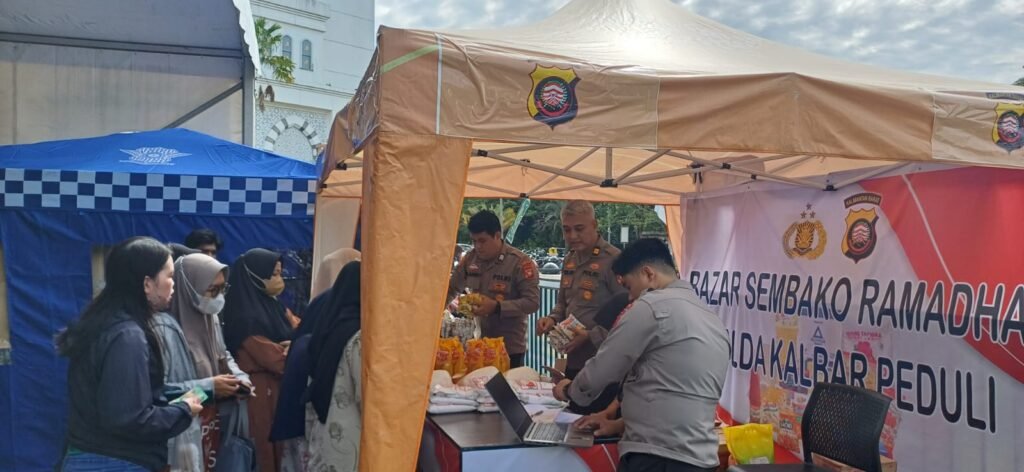Polda Kalbar Gelar Bazar Ramadhan