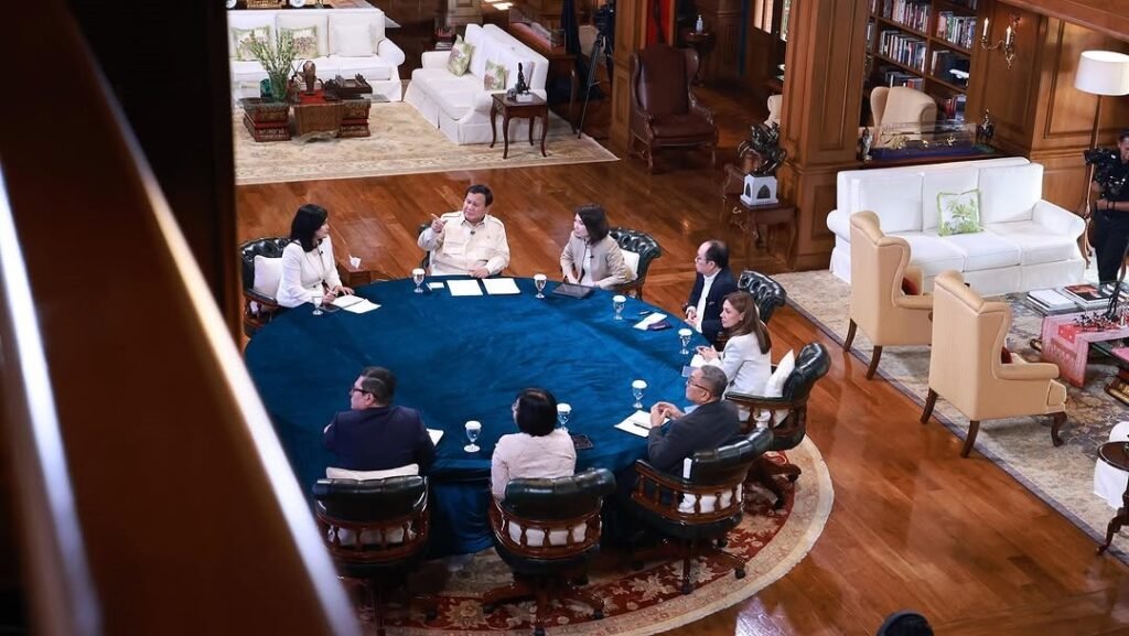 Diwawancari 7 Jurnalis Media Berbeda, Prabowo : Semoga menjadi informasi yang utuh