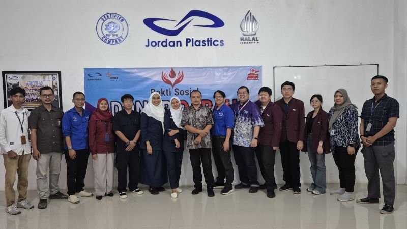 Gandeng Binus, Jordan Plastics Gelar Donor Darah