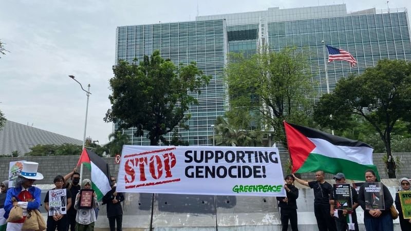 Greenpeace Desak AS Hentikan Genosida Israel di Gaza