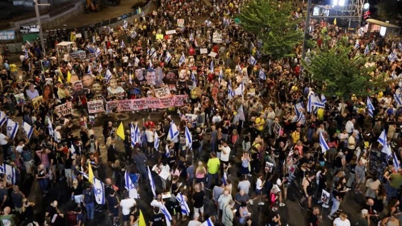 100 Ribu Warga Israel Padati Tel Aviv, Tuntut Agresi ke Gaza Dihentikan