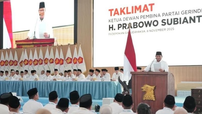 Taklimat Hambalang: Prabowo Ingatkan Kader, Kekuasaan Bukan Medali, Tapi Amanah