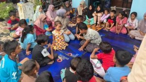 Kemensos Gelar Trauma Healing untuk Anak-Anak Korban Banjir di Pidie Jaya