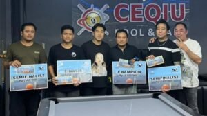 Fahmi Terbaik di Ceqiu 10 Ball, Akhiri 2025 dengan Gelar Juara