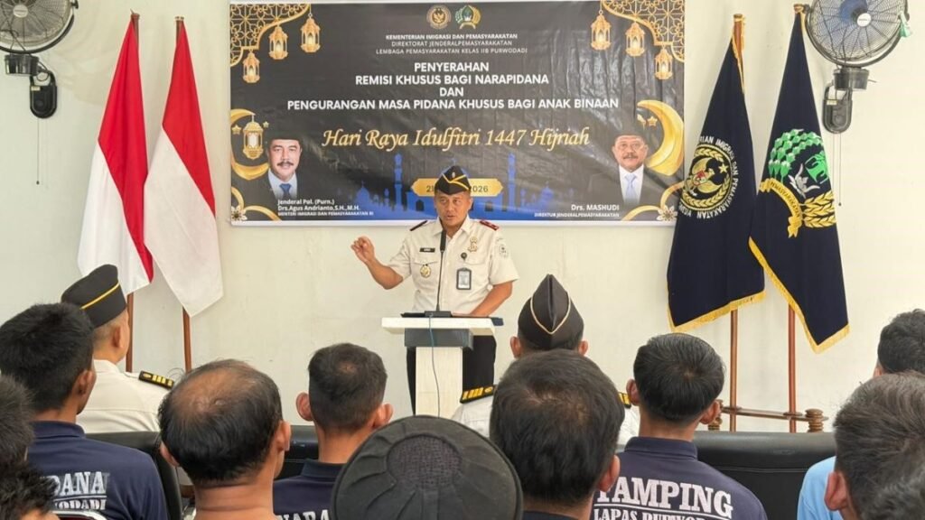 157 Warga Binaan Lapas Purwodadi Dapat Remisi Lebaran, Tiga Langsung Bebas