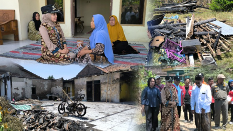Pemkab Kendal Tinjau Lokasi dan Korban Kebakaran Bulak