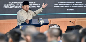 Presiden Prabowo Sampaikan Taklimat kepada Perwira Siswa TNI-Polri