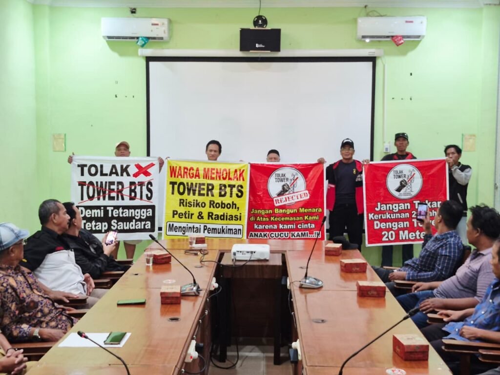 Warga Bibis Baru Solo Desak STOP Operasional Tower BTS, Diwa : Nyawa dan Keselamatan Warga Lebih Berharga